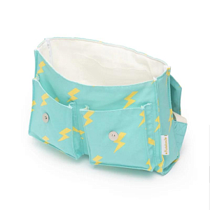 Рюкзак школьный текстильный Ratatam "Flash", молнии на бирюзовом